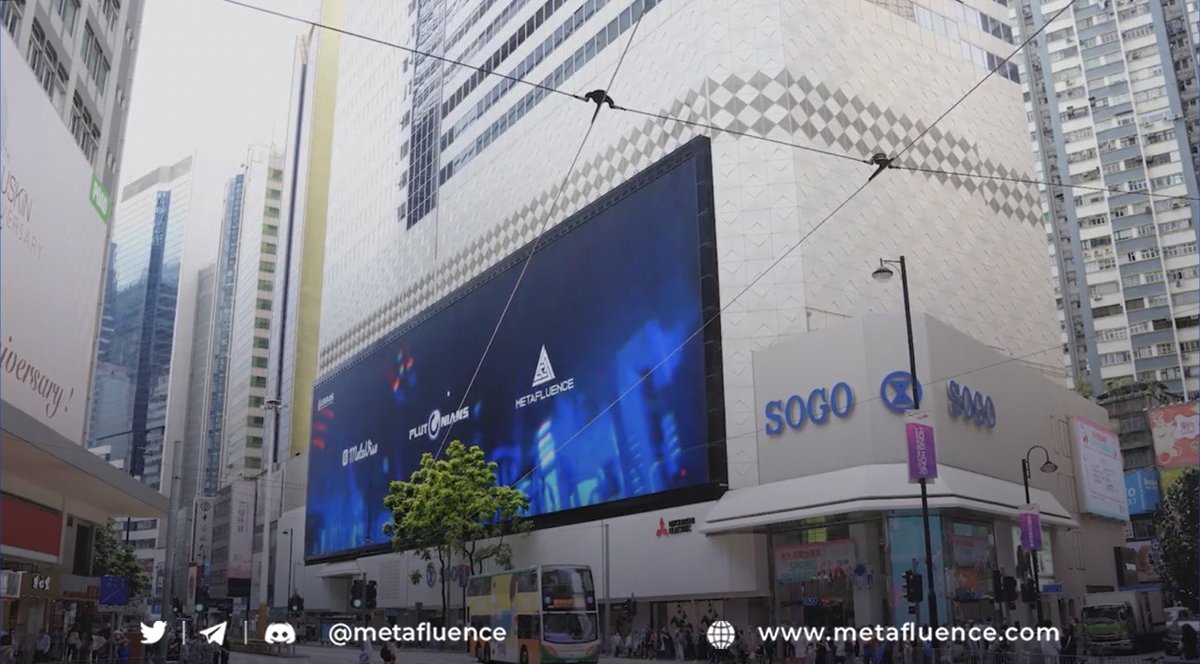 metafluence's tweet photo. 🎉Thank you @gemsgg_official for featuring our project in SOGO, one of the largest shopping malls in Hong Kong! We are glad to be part of GEMS ecosystem and so excited for the future partnership plan! 👏🏻 https://t.co/T2h6E78MTP