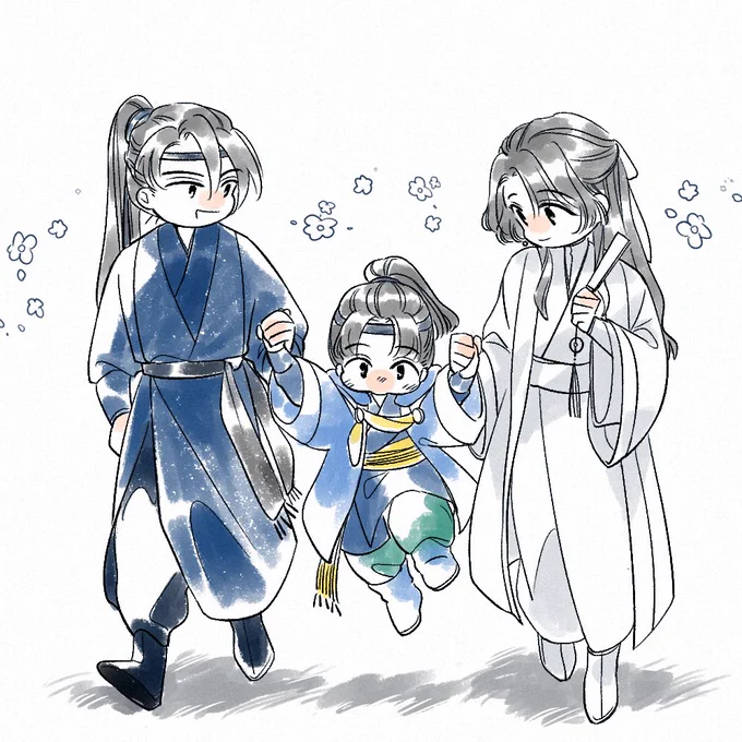 #将進酒 #將進酒策舟點圖的蕭洵&amp;二叔與二叔叔～論Q版為何物～&amp;第二張是原作有的(台詞不太確定了但腦子裡是這種畫面 