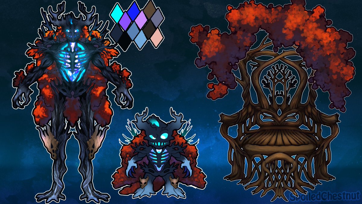 ChestnutArt's tweet photo. Abyssal Ent #Vtuber character concept piece for a client https://t.co/5JjadpHHHa