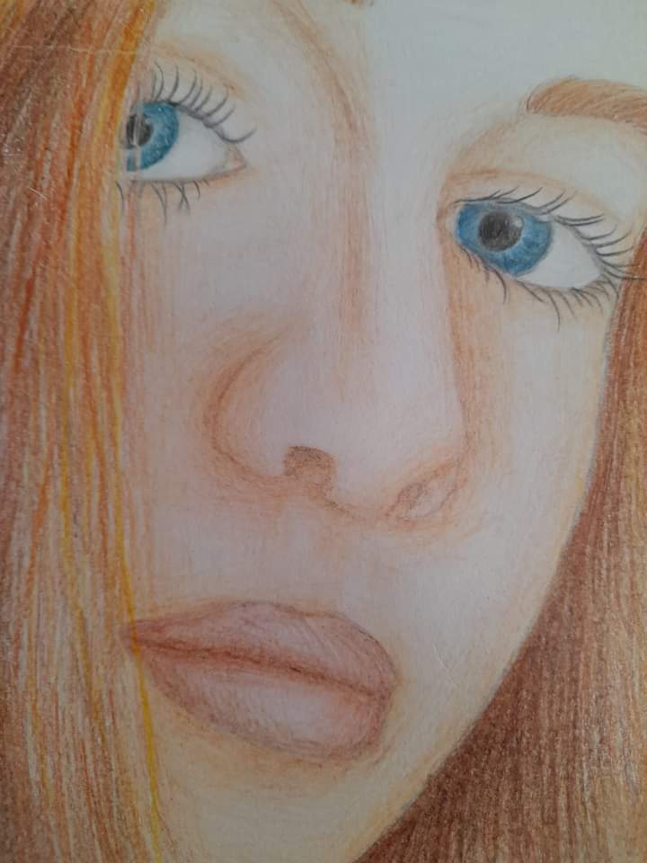 She handed in her AS art portfolio. Her work has been dominated by her experience of illness. It is powerful and wonderful. Just like her.