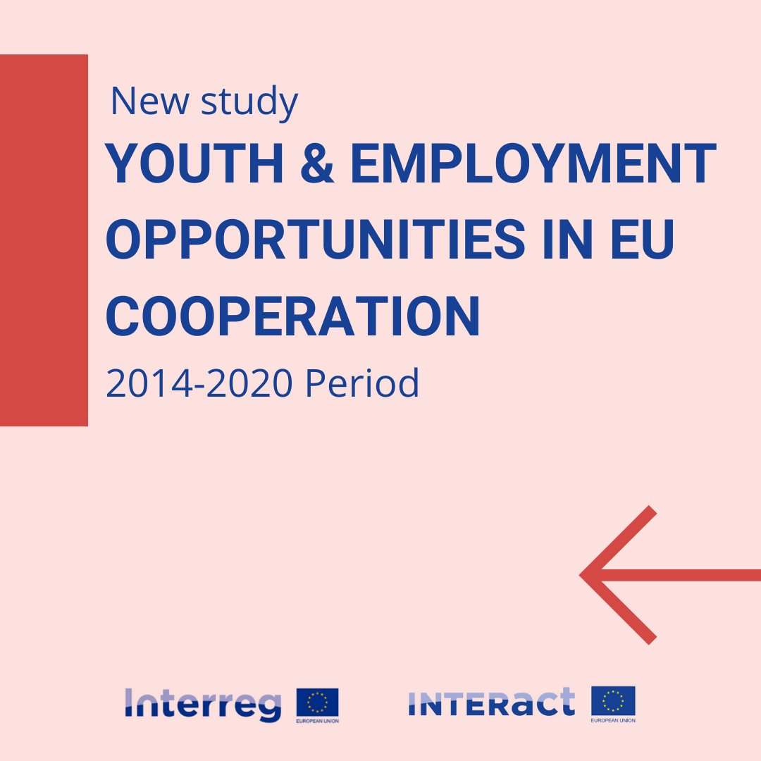 RegioInterreg's tweet photo. #DYK between 2014-2020, 1⃣6⃣0⃣ #InterregProjects focused on improving the employability of #EUYouth?✨
Find out more about Interreg's impact on youth in @InteractEU's new study➕recommendations for Interreg programmes to continue making a difference💪
#Youth4Coop #EUYearOfYouth
