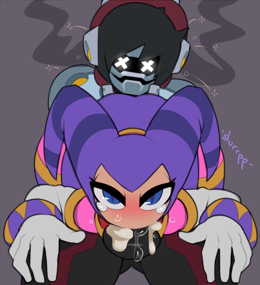 Mmmgh!~ -slurrp- E-Es muy grande~ Mmmh~ Ggkh~!

¿♥️+🔄?