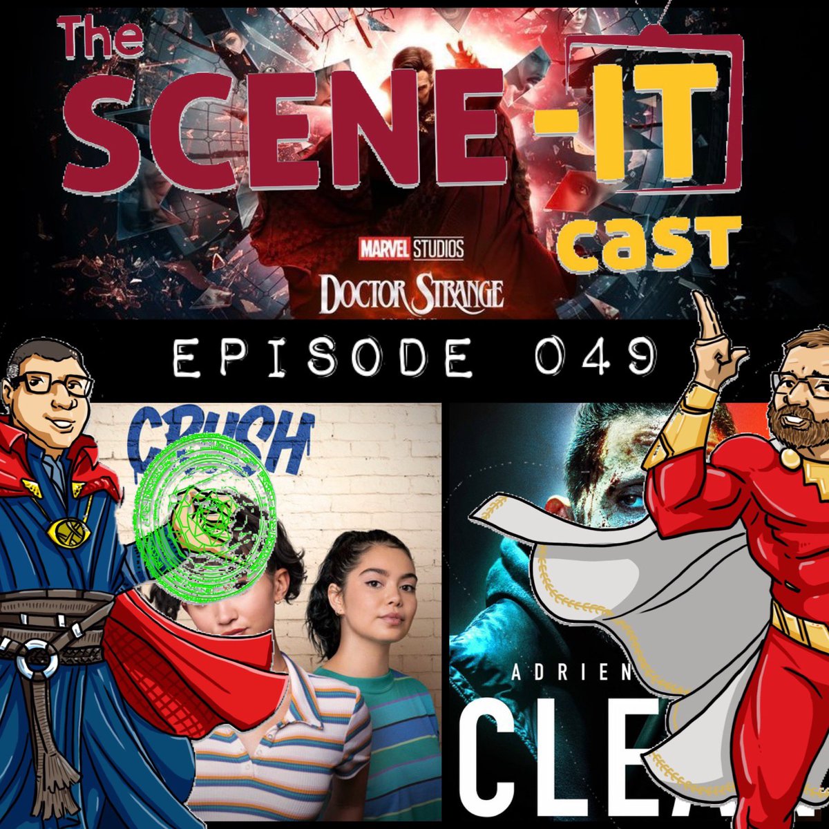 SceneItCast's tweet photo. #MovieReview🎥 #Podcast🎧
No. 049
Guest: @brookita37 & @forensictoxguy
#DoctorStrange #CrushMovie #CleanMovie
#PodcastHQ #PodernFamily #FilmTwitter #MCU #MultiverseOfMadness #IFC #Spoilers #Hulu
Available on #ApplePodcast #Spotify & more!
https://t.co/2C4EKiJ2hT https://t.co/CCZ0irypvL