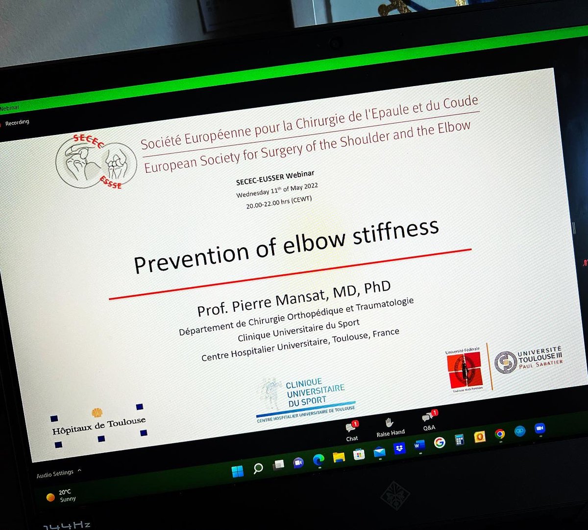 kriseh89's tweet photo. It’s an elbow evening! Thank you to all the speakers 🤓😀 @EUSSERBOARD @sececessse - always a pleasure to listen to fellow Physio @Valjones2305Val 💪 #alwayslearning #upperlimbadvancedpractitioner #physioapp https://t.co/CMvajFw6FP