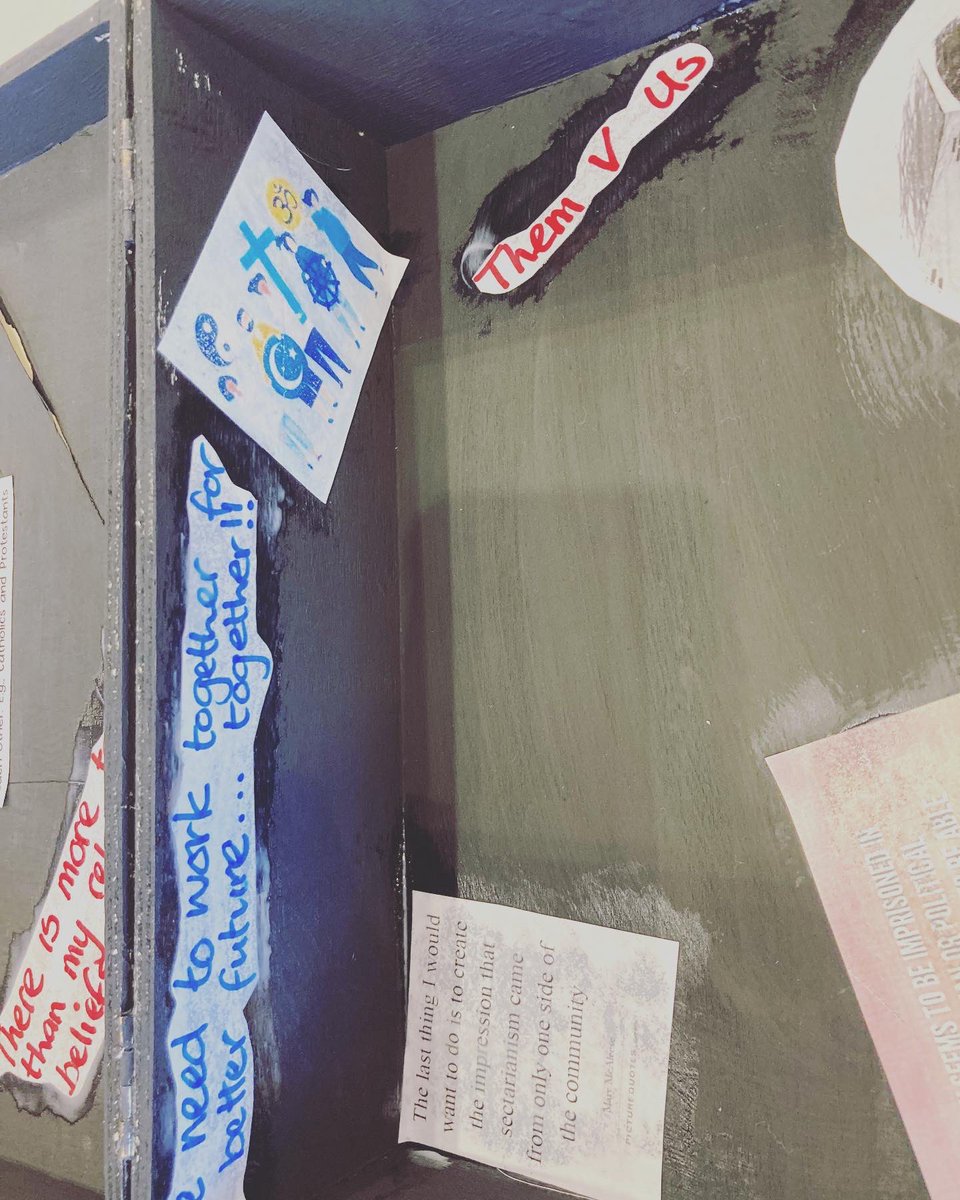 🏘️Community of Homes- Wednesday 11th of May🏘️
Tonight we worked on our last piece for our exhibition. Each young person and a good relations theme and a box to decorate based on that theme.

 #churchestrust #derry #londonderry #art #diversity #goodrelations