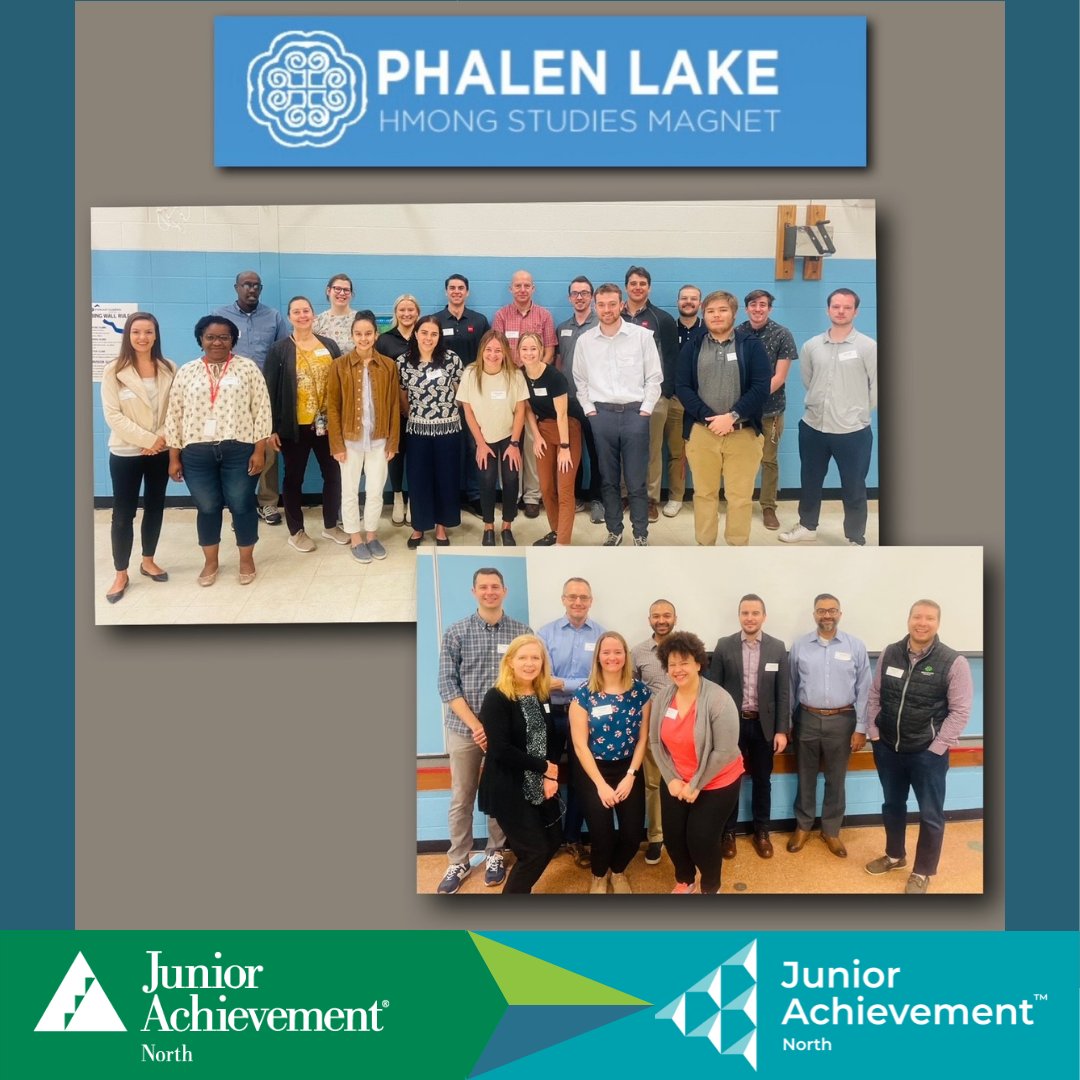 JA_North_'s tweet photo. Thanks to volunteers from @Infor, @GreeneEspel &amp; @Securian who supported JA in a Day at  Phalen Hmong Studies Magnet School in St. Paul (k-4th graders) on May 10th! https://t.co/dpU2Za9SX7