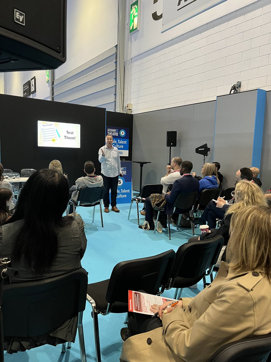 DellaHudsonFCA's tweet photo. .@SocksUpSimon speaking about recruiting the best people @Accountex https://t.co/Mmyr4mrpMg