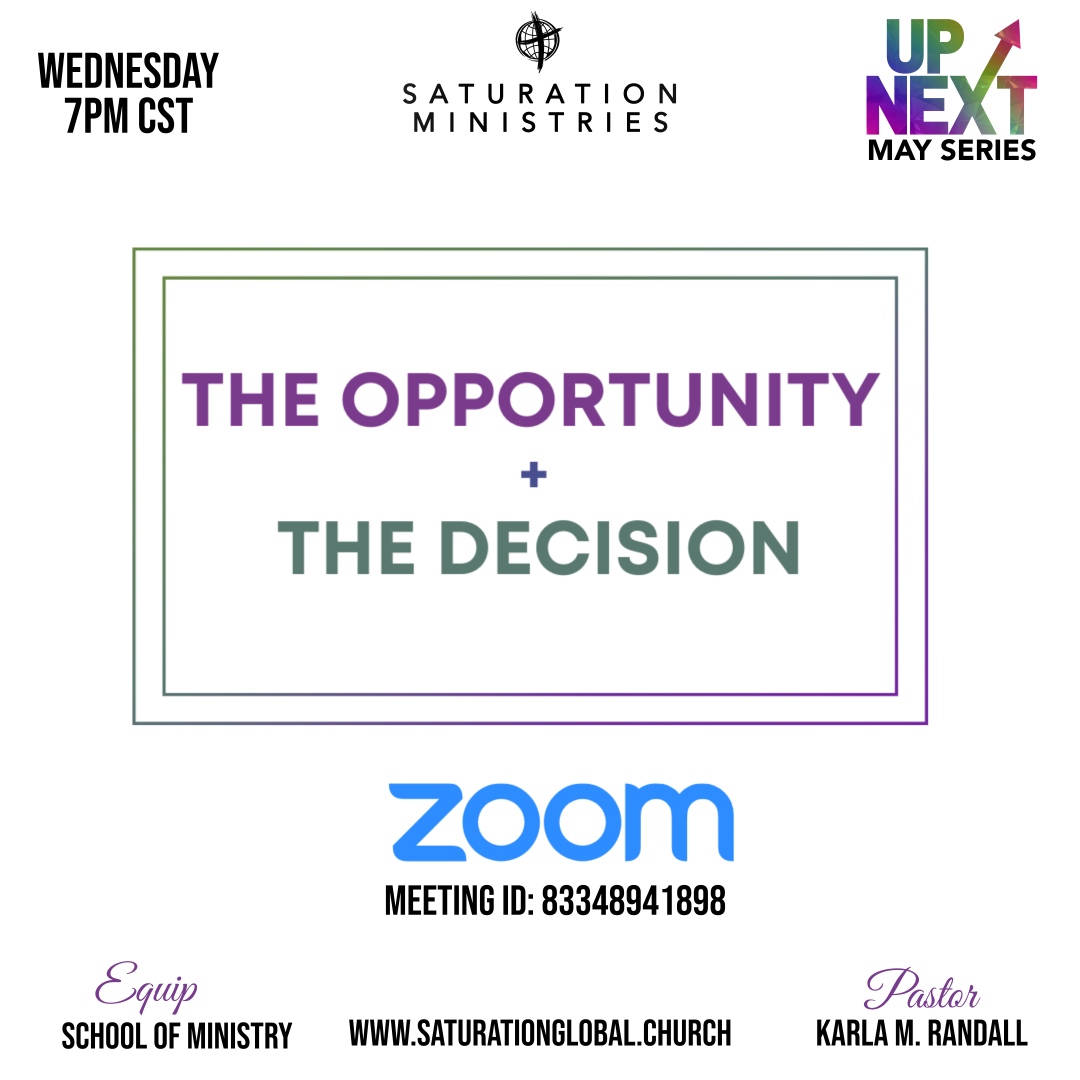 saturationgbl's tweet photo. Pastor K is ready to unpack this powerful series tonight during Equip Bible Class on Zoom. Set your reminder and tune in at 7pm CST!
Zoom Meeting Link: 
https://t.co/hOmPIv7cZW
#saturationglobal
#equip https://t.co/4C1fpttXjH