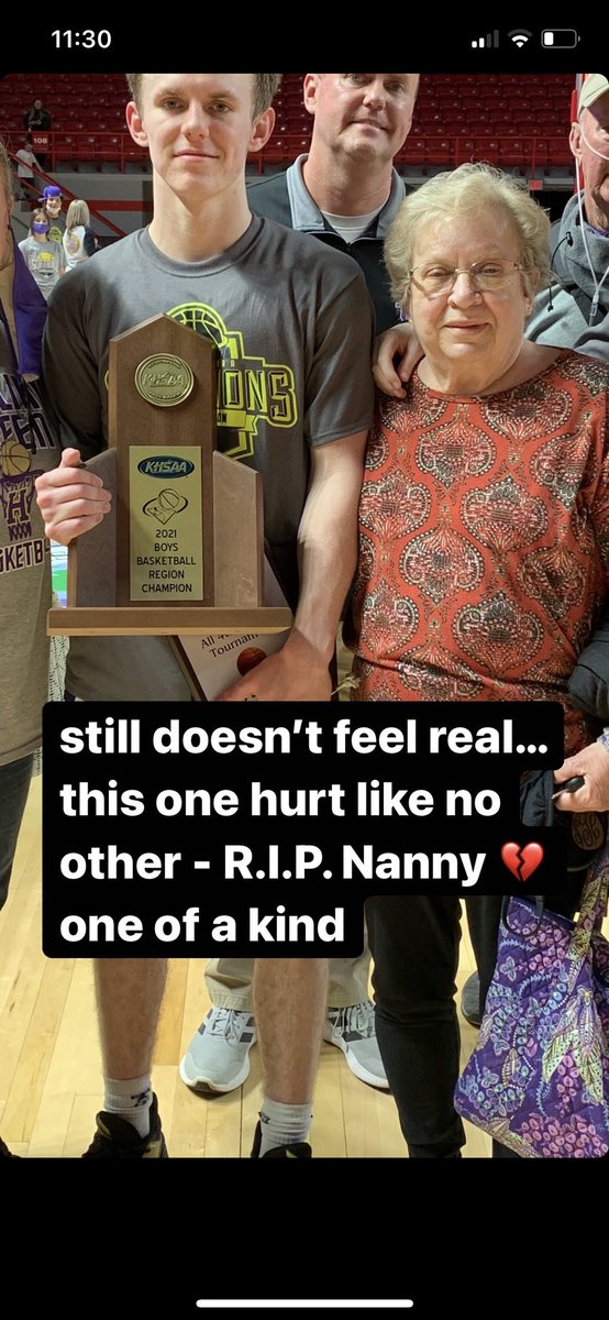 turner_buttry's tweet photo. I doubt if it will ever feel real that you are gone. You seemed invincible. You were telling everyone at the hospital that ur Grandson was Mr. Basketball and that let me know I made u proud. In a better place now. You were LOVED! #RipNanny https://t.co/Ef3wU90SLL