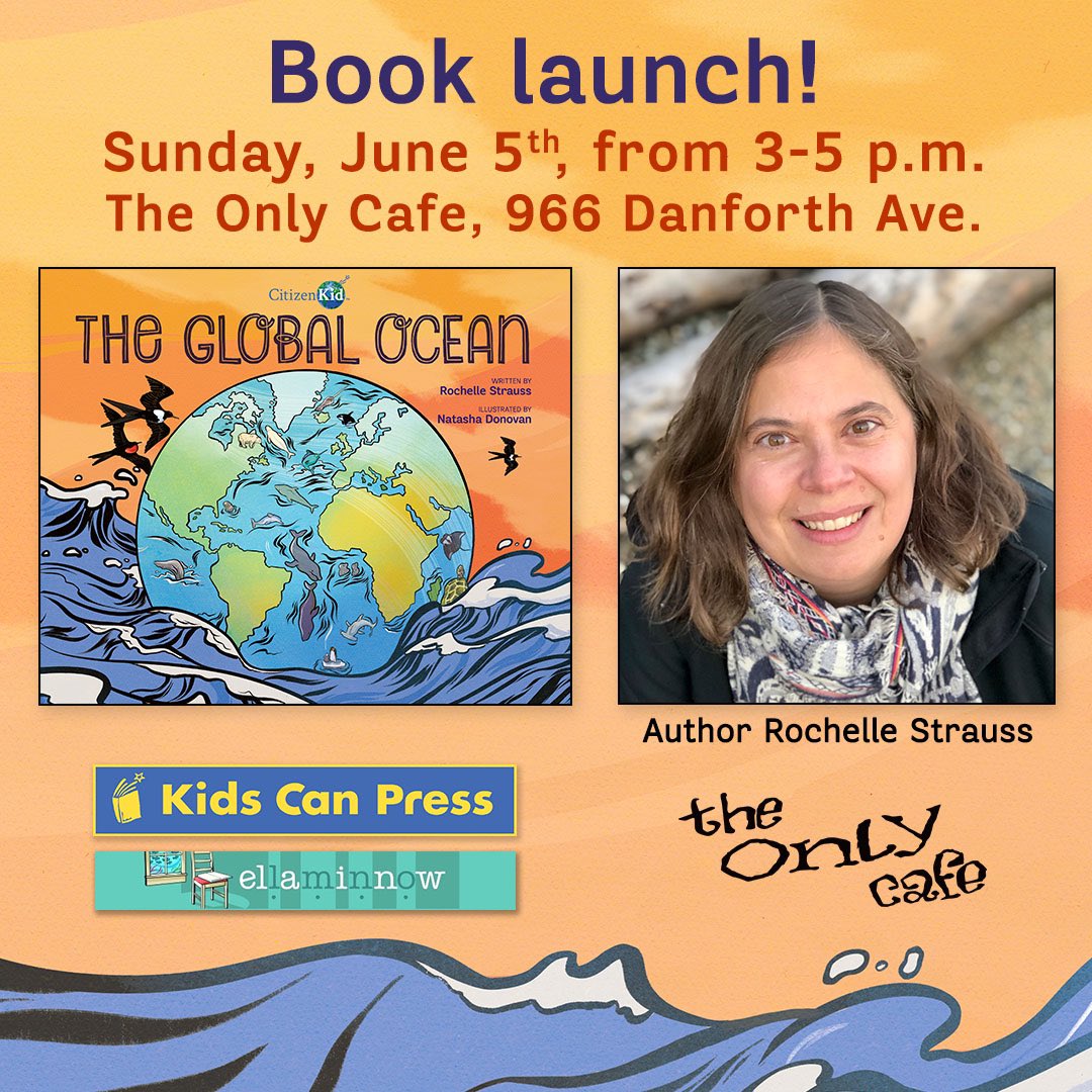 rochellestrauss's tweet photo. So excited to share details of my upcoming in-person reading and book launch celebration! Hope you can join me for this free family friendly event. All are welcome. Special thanks to @KidsCanPress @TheOnlyCafe and @EllaMinnow for your support. https://t.co/bga8ILba5m