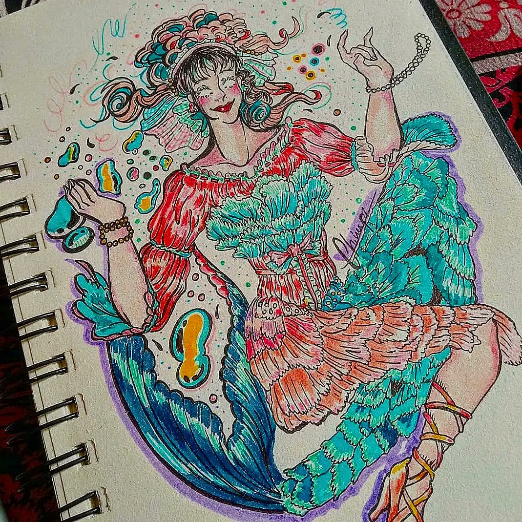 Chi_Wipi's tweet photo. #Mermay_Ukraine2022 #mermay2020 #mermay2022 #traditionalart #art https://t.co/4sYfcS9AUT