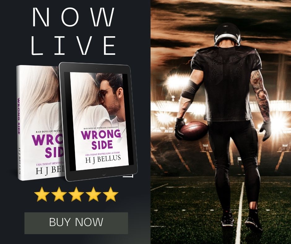 🏈 NEW SPORTS ROMANCE 🏈
Wrong Side is available now! 
#OneClick: amzn.to/3IzpA8c
#Goodreads: bit.ly/WrongSideGoodr…
#Bookbub: bit.ly/WrongSideBookB…

#WSLive #SportsRomance #CollegeRomance #EnemiesToLovers <a href="/HEAPRMore/">HEA PR</a>