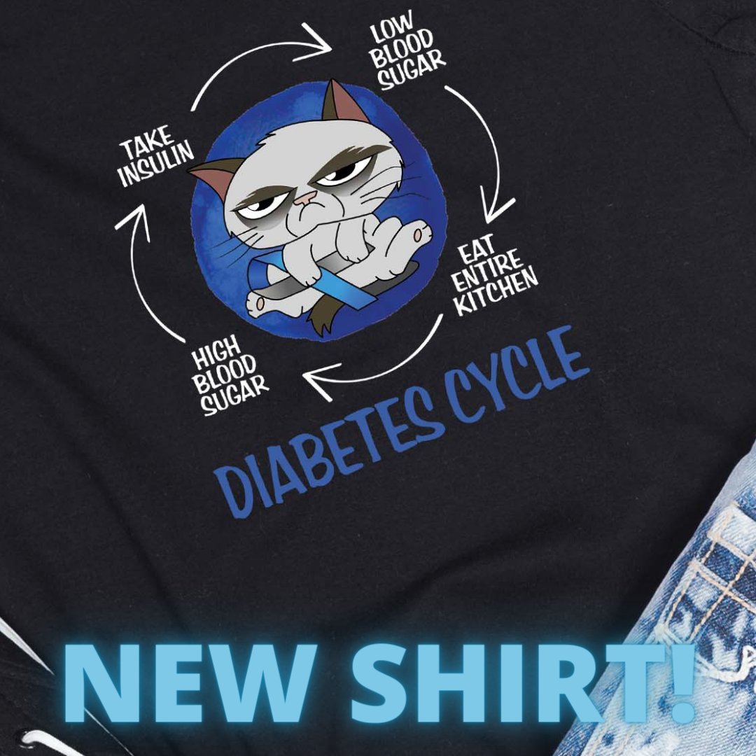 Its that never ending cycle!

mydiabeticlife.com.au/products/diabe…

#diabetees #diabeticawareness #mydiabeticlife #mydiabeticlifeau #type1 #chronic illness #grumpycat #neverendingcycles