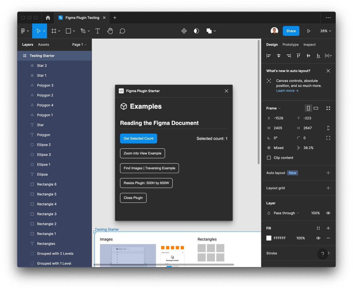 calebnance's tweet photo. with @figma announcing Dark Mode yesterday, i updated my Figma Plugin Starter to have theme support; next tweet has the code https://t.co/OMRLzrXmVO