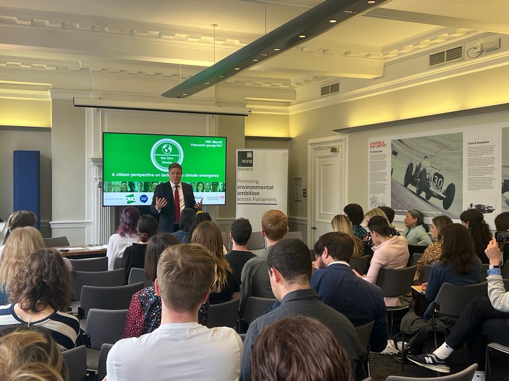Today, with the support of @ab4scambs and <a href="/EnvironmentAPPG/">All-Party Parliamentary Group on the Environment</a> we launched the full and final Net Zero Diaries report. A landmark 5-month study exploring public perceptions of #NetZero