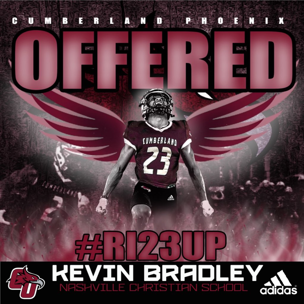 Blessed to receive my very first offer from Cumberland University! <a href="/CumberlandFB/">Cumberland University Football</a> <a href="/Coach_TSmith/">Taurean Smith</a>  <a href="/NCSRecruiting/">Nashville Christian Football Page</a> <a href="/CSmithScout/">Chris Smith</a> @CoachBellNCS #RI23UP