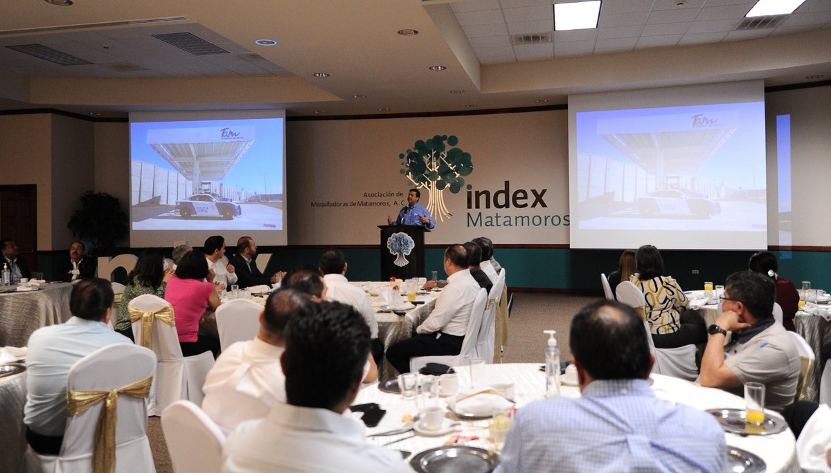 fgcabezadevaca's tweet photo. Felicidades a @indexmatamoros por su 50 aniversario y ser pionera nacional de las asociaciones del sector maquilador. Seguiremos realizando esfuerzos para fortalecer en #Tamaulipas las condiciones para la inversión, estabilidad laboral, desarrollo y bienestar. https://t.co/WrwRfb297n