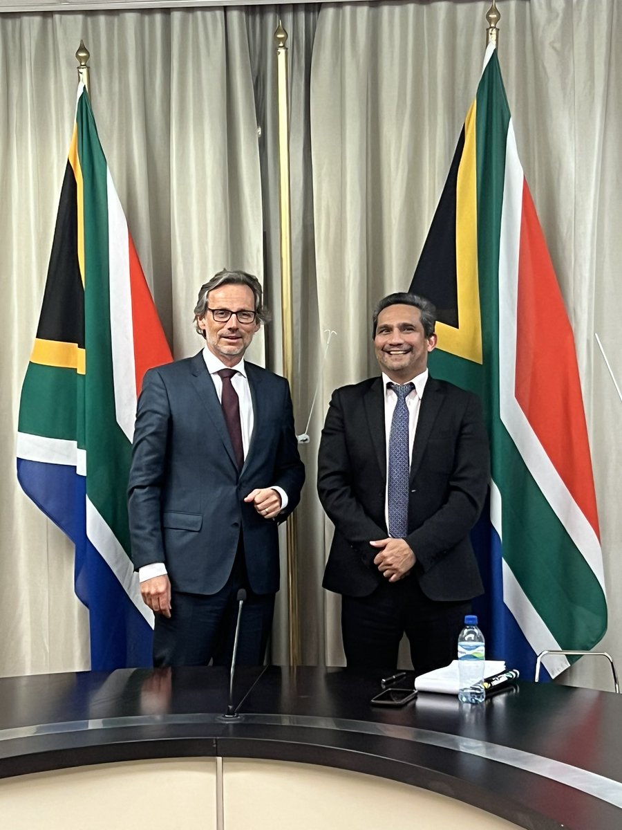Martin Slabber (@martinslabber) on Twitter photo Meeting in Pretoria today between <a href="/DIRCO_ZA/">DIRCO South Africa</a> DG Zane Dangor and Ambassador Jens Ploetner, the Foreign Policy Advisor of Chancellor Olaf Scholz of Germany. 🇿🇦🇩🇪 Meeting in Pretoria today between <a href="/DIRCO_ZA/">DIRCO South Africa</a> DG Zane Dangor and Ambassador Jens Ploetner, the Foreign Policy Advisor of Chancellor Olaf Scholz of Germany. 🇿🇦🇩🇪