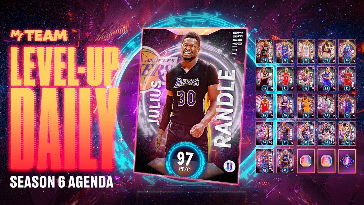 NBA2KMyTEAM's tweet photo. 97 OVR Julius Randle ‼️

Earn today's Zero Gravity Reward by using yesterday's 96 OVR Vlade Divac. https://t.co/dq5dodvMUk