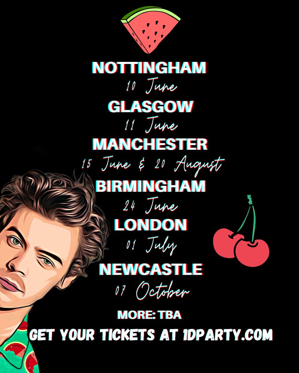 hshqparty's tweet photo. You're invited to Harry's House Party &amp; 1D Singalong!

Coming to Nottingham, Manchester, Birmingham, London, Glasgow, Newcastle and more TBA. 

For more info and tickets go to https://t.co/llVu9R80E2

#HarryStyles @HSHQ #loveontour https://t.co/ohSadbU0c1