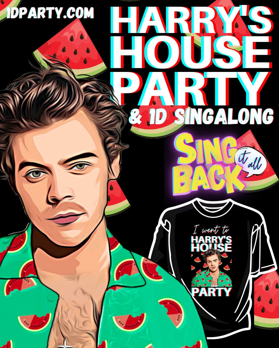 hshqparty's tweet photo. You're invited to Harry's House Party &amp; 1D Singalong!

Coming to Nottingham, Manchester, Birmingham, London, Glasgow, Newcastle and more TBA. 

For more info and tickets go to https://t.co/llVu9R80E2

#HarryStyles @HSHQ #loveontour https://t.co/ohSadbU0c1