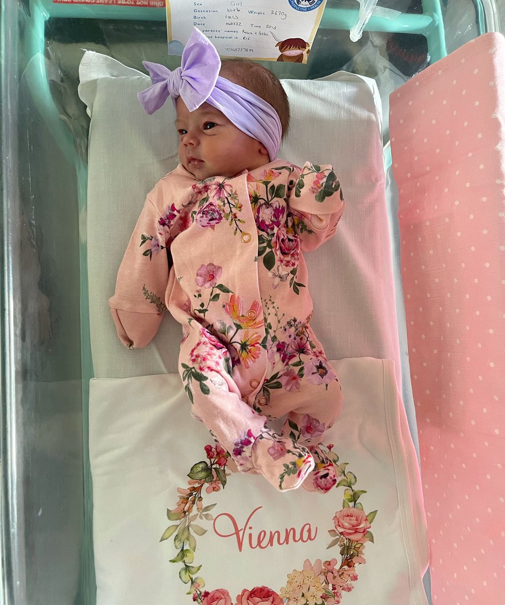 GabriAuriemma37's tweet photo. 𝓥𝓲𝓮𝓷𝓷𝓪 𝓐𝓾𝓻𝓲𝓮𝓶𝓶𝓪 

Born 06/05/22 at 20:13 weighing 5.14lbs me and Kiara are over the moon and can’t wait for her to meet arlo👨‍👩‍👧‍👦 https://t.co/dk7a80LE0U