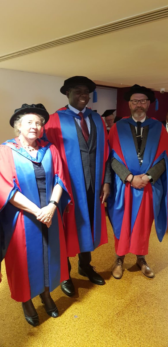 Great to see fellow professional doctorateers Dr Sue Palmer Hill and Dr Joshua Ige graduate today at University of Northampton. Amazing achievement.