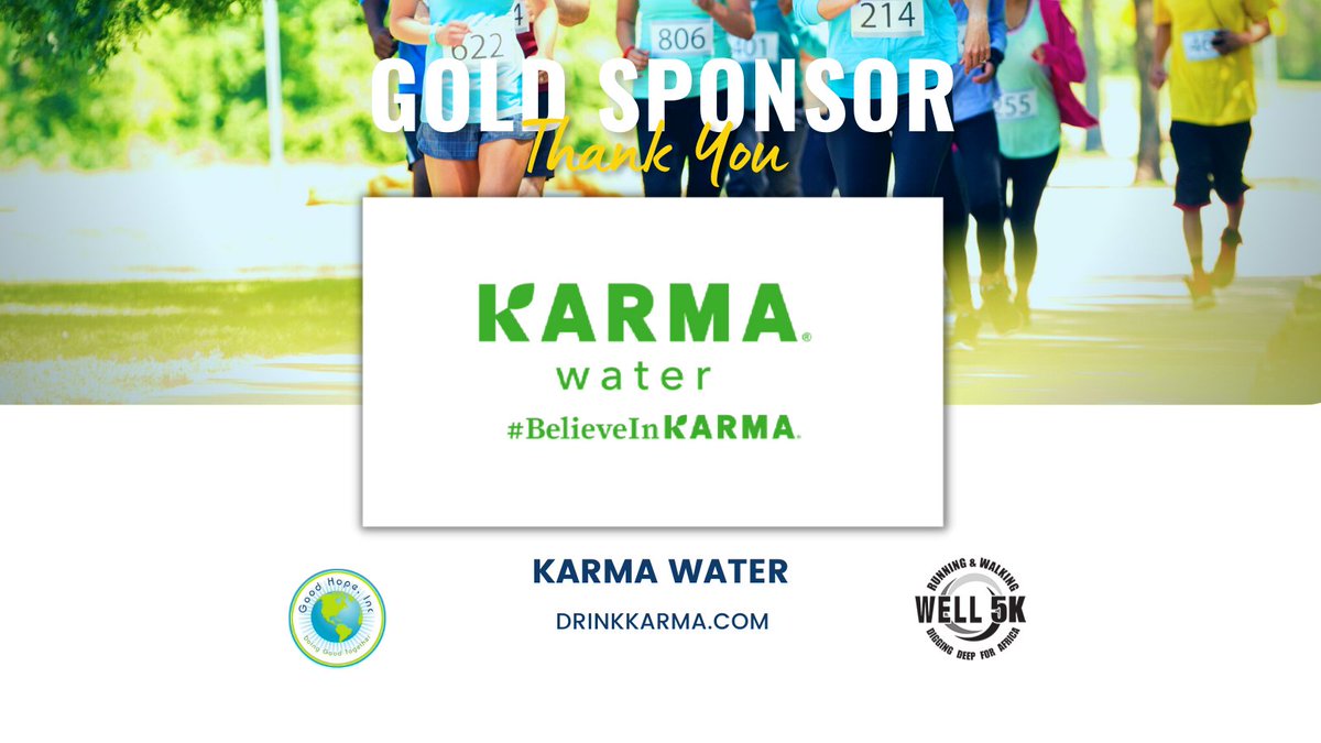 runningwell5k's tweet photo. Karma Water will be partnering with our Running and Walking Well 5K as a Gold Sponsor! 🙏Thank you for your support and partnership!👏
👉Registration: https://t.co/7NeWQnuppl
#race #goodhope #5k #running #fundraiser #GoodHope #runningcommunity #fundraiserevent #drinkkarmawater https://t.co/qMHeubNUMm