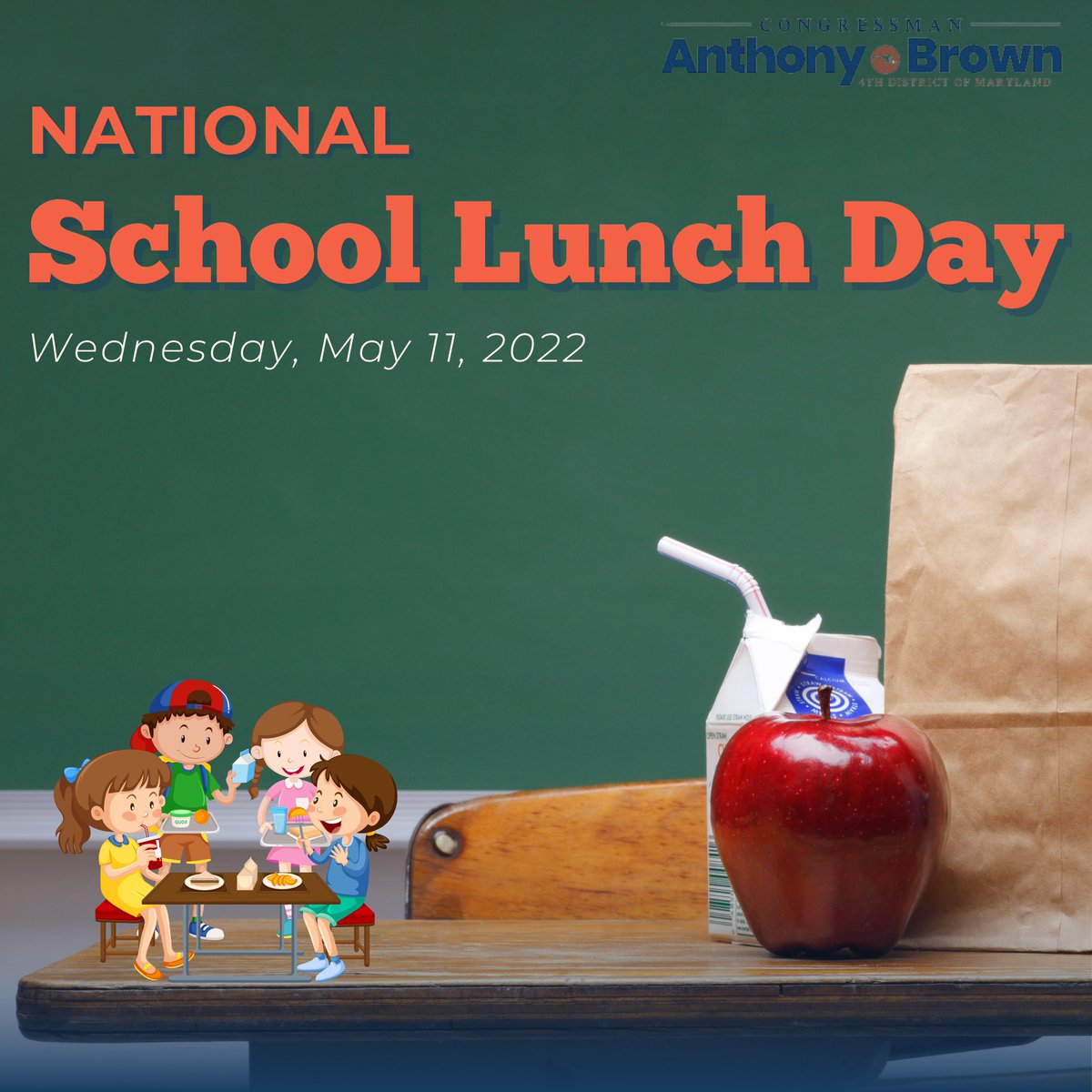 Today is National #SchoolLunchDay. 

Did you know that @PGCPS has one of the nation’s largest school districts, serving more than 136,500 students every academic school year? 

@AACountySchools serves more than 80,000 students every academic school year.