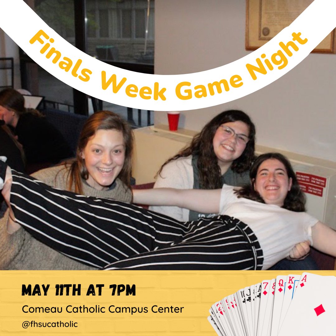 FHSUDisciples's tweet image. Join us TONIGHT at 7PM for a break from finals or to celebrate the end of the year! There will be food, first come first serve! Bring a friend and #rolltiges