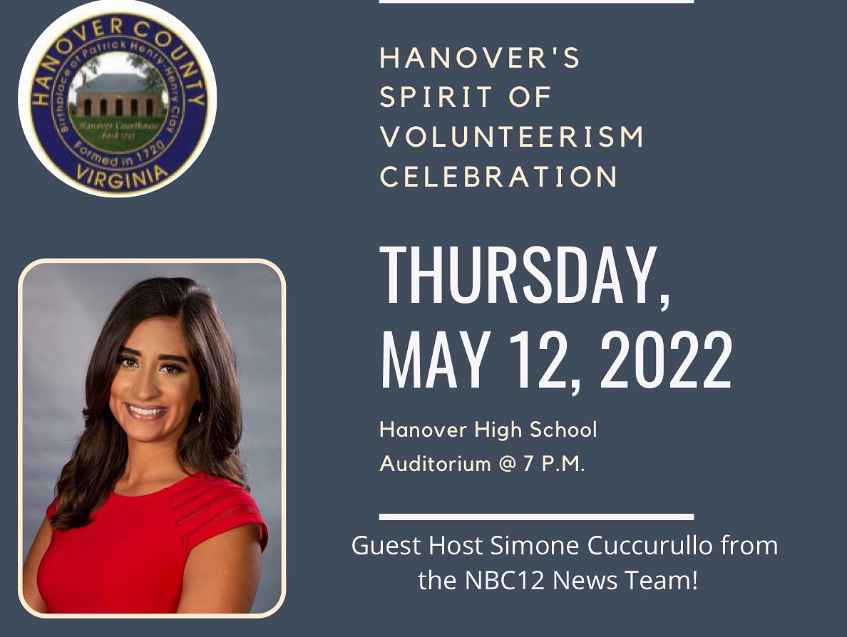 SimoneCuccTV's tweet photo. Reppin’ the county y’all! 🍅 Looking forward to tomorrow 🏆 Event is open to the public, doors open at 6:30 & admission is free 🎟 #SeeYaThere #TeamHanover https://t.co/7RK7c34vDw