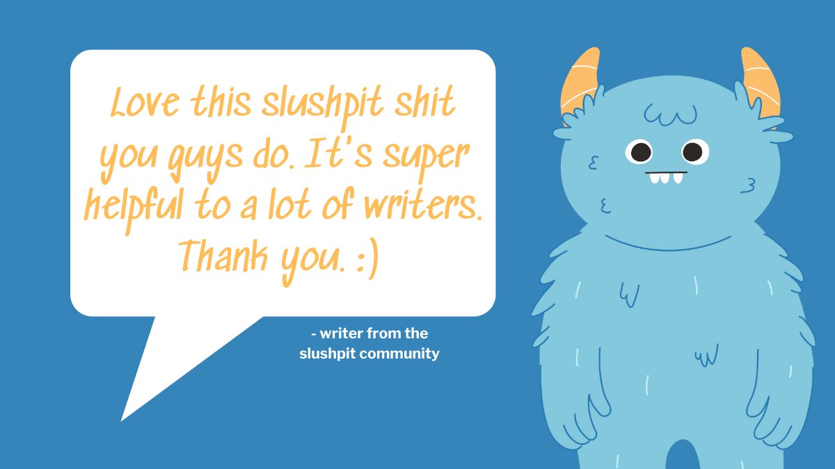 SlushpileSteven's tweet photo. This feedback from a writer in the #SlushPit community totally made my day.
#WritingCommunity #amwriting #writerslife
If you want to join the fun, sign up here ⬇️
https://t.co/5hGsrhXHRi https://t.co/2Hc7VW1nvn