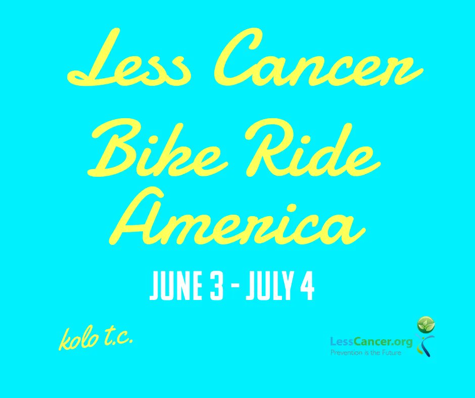 KeenMindsTC's tweet photo. We're gearing up for the Less Cancer Bike Ride! The month-long cycling challenge supports cancer prevention programming and advocacy that impacts all of us. Get involved and ride a little or a lot no matter where you are! https://t.co/eFpY5R4dHN
#LessCancer #cancer #cycling https://t.co/kAgMp5v4br