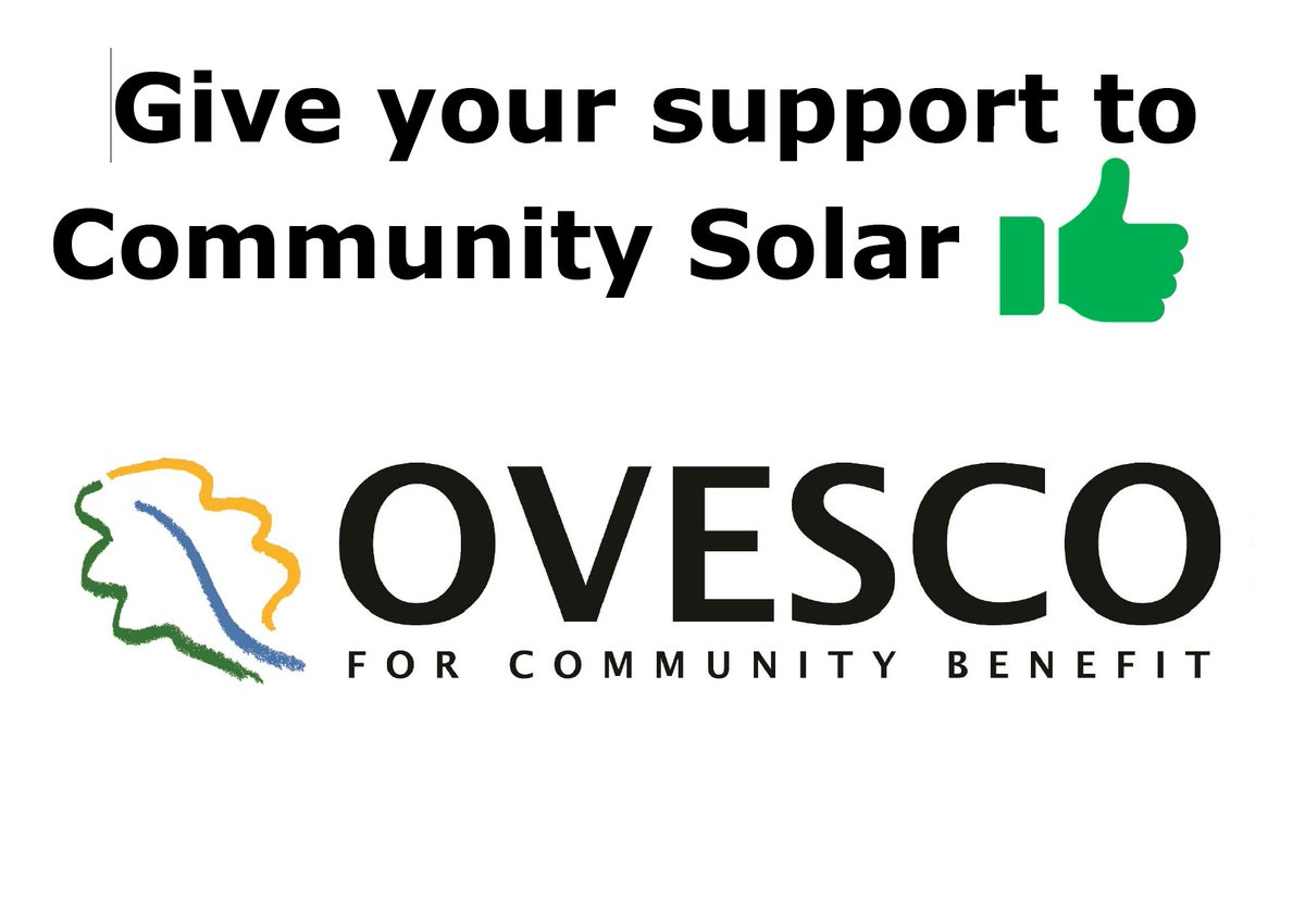 OVESCO's tweet photo. Support OVESCO with a 17MW community solar farm #SupportOVSF we need to get off fossil fuels now. #EnergyBill promised in the #QueensSpeech &amp; #Insulation, #Renewables, #endfossilfuels https://t.co/YSotis7AnW