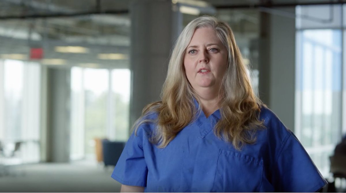 DukeHospital's tweet photo. "I wouldn't be able to do the job I do here if it wasn't for the teamwork." Leaders &amp; team members share their thoughts about our learnings &amp; experiences about delivering patient care during #COVID and what "Our Next Chapter" looks like.  https://t.co/PEF4hLF6YZ #HospitalWeek https://t.co/E4aw5ffdPg