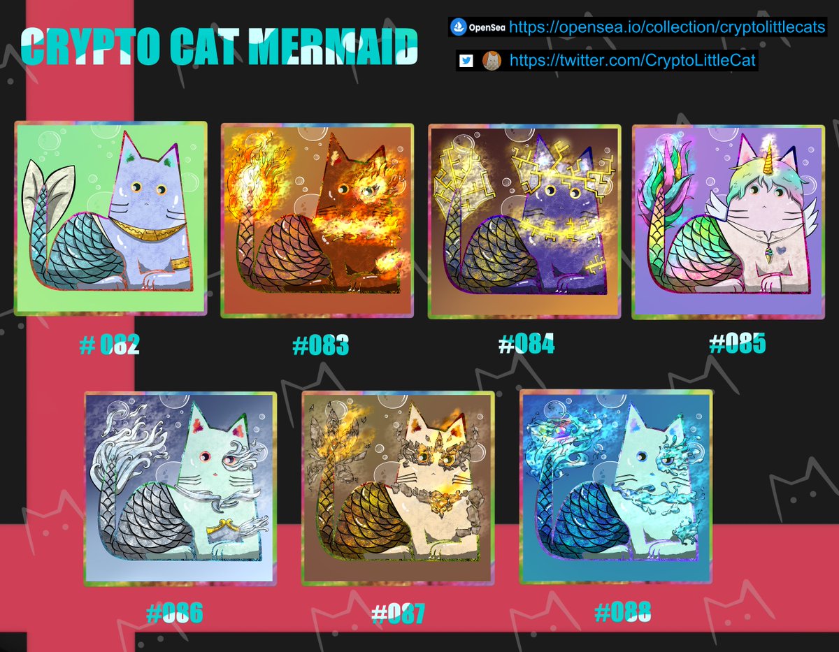 Hi Nice to meet you ♥
welcome to Crypto Mermaid Element :3
็Hope you like mywork
Thankyou
opensea.io/collection/cry…
on Opensea

#NFTcollector #NFTcollectors #NFTCommmunity 
#NFTTHAILAND #NFTartist #opensea #NFT 
#NFTcollectibles #OpenseaNFT #NFTdrop 
#NFTcollections <a href="/opensea/">OpenSea</a> #NFTs