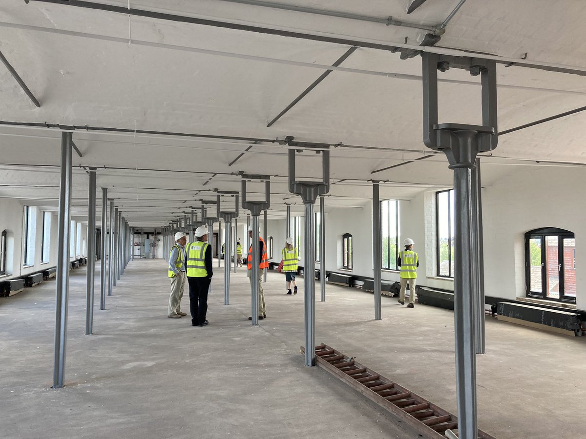 catherine_dewar's tweet photo. My trip to #Shrewsbury was to visit the @HistoricEngland #FlaxmillMaltings Amazing progress in converting and reusing this iconic set of buildings. We can and must make use of our historic industrial buildings…people will have the joy of working here every day 😍. #HeritageWorks https://t.co/3j5Ig5YzdY