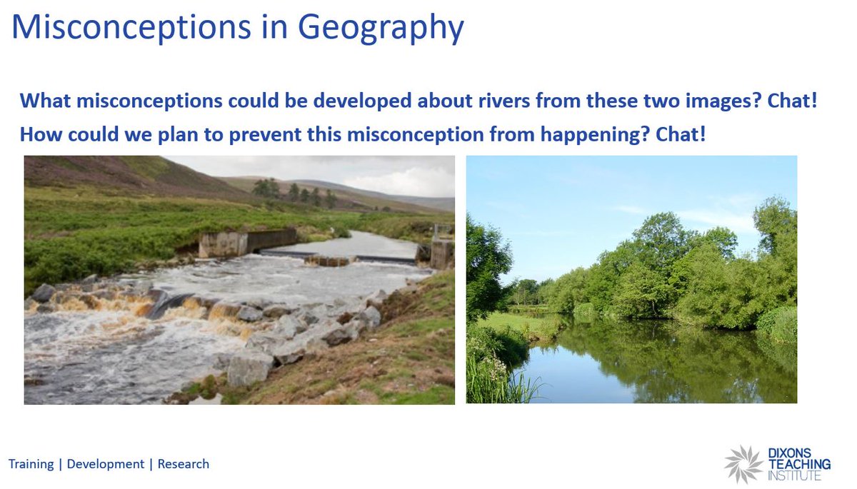 RichardHGeog's tweet photo. Great to work with our ECT's this evening on subject misconceptions and what we can do to prevent them. Exciting and worrying that we came up with more than 10 from just displaying students two images! @DixonsInstitute @DixonsAcademies  #Misconceptions #Geogaphy https://t.co/qJKikl6CTt