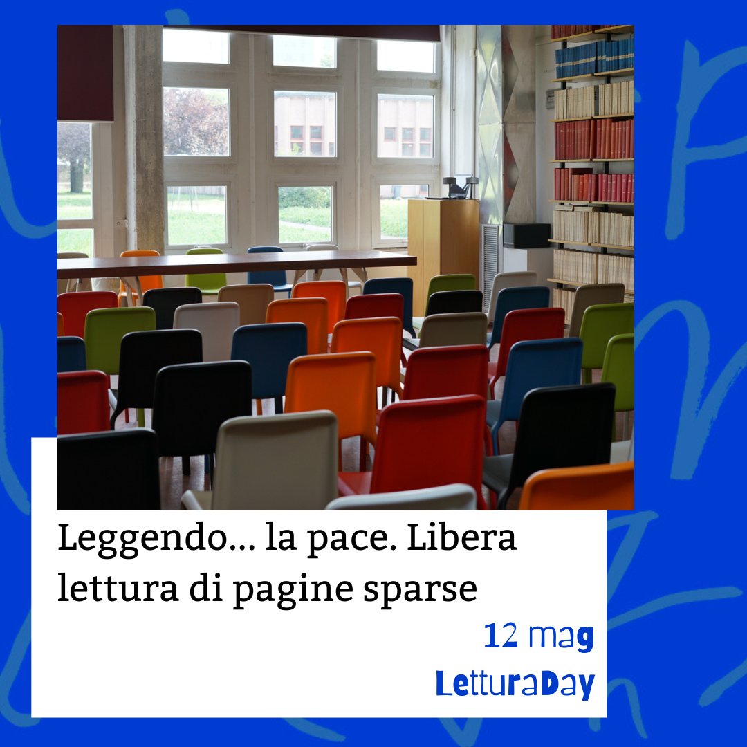 BLU! 🔵 Ecco il nuovo colore che da domani animerà i prossimi tre #letturaday!

L'abbiamo scelto per dire sì alla #LEGALITÀ, la parola che accompagnerà il nostro viaggio fino al 26 maggio.

E pace, ovviamente. Sempre e comunque pace!

#LEGGEREUNISCEILMONDO 🌏❤