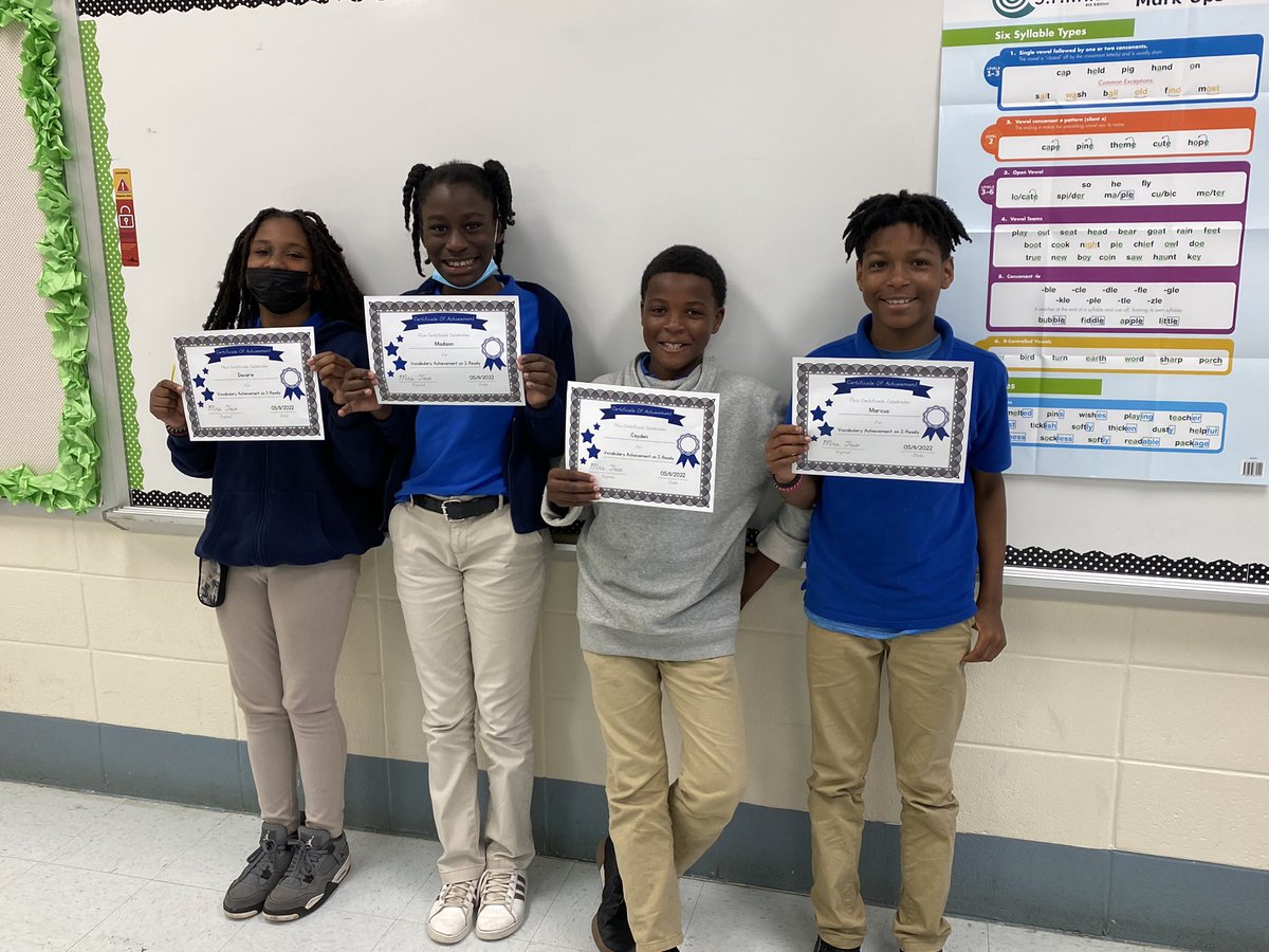 TewSpedLiteracy's tweet photo. I have had the pleasure of working with a group of 4th and 5th graders at Maryvale all year. 85% of the group made progress in the area of vocabulary per iReady. To say I am proud is an understatement. Great job Maryvale Stars. @MobilePublicSch @KevinBalius @MaryvaleStars https://t.co/eZP4nHzqFI