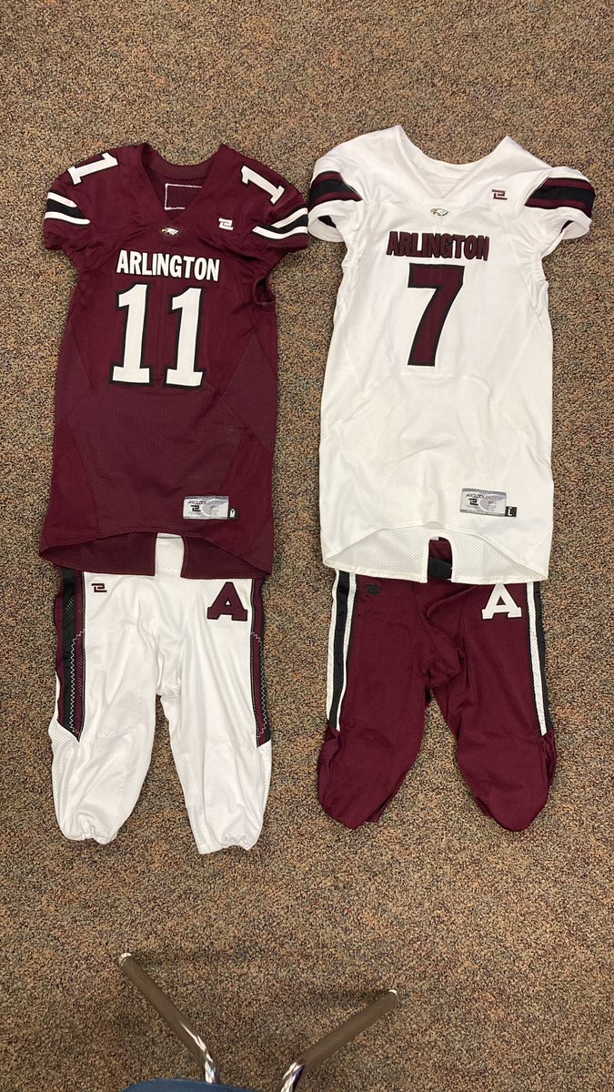 Arlington Eagles Football (@arloeaglesfb) on Twitter photo The Eagles will have a new look next season! Thanks <a href="/prolooksports/">PROLOOK SPORTS</a> for the new uniforms! The Eagles will have a new look next season! Thanks <a href="/prolooksports/">PROLOOK SPORTS</a> for the new uniforms!