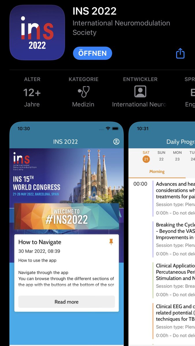 GeorgiosMatis's tweet photo. ❗️Just downloaded the #INS2022 App! 👉🏼 https://t.co/IIgq4dwnCT
‼️ Download it on App Store or Google Play!
🌐 Let’s get connected! Let’s interact!
@IntlNeuromod @Kenes_Group
#INS #neurostimulation #neuromodulation #SCS #spinalcorstimulation #PNS #PNFS #RFA #intrathecal
1/n https://t.co/ZdZfjcpM1M