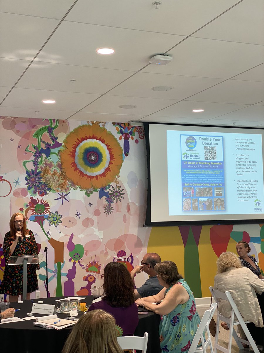 MichaelJZim's tweet photo. Learning about the power of QR codes with Kellie Dunson with @CharCntyHabitat!
@ThePattersonFdn @Margin_Mission
#TPFMarginMission #EarnedIncome #ThriveandDine https://t.co/vEkzIAMbLW