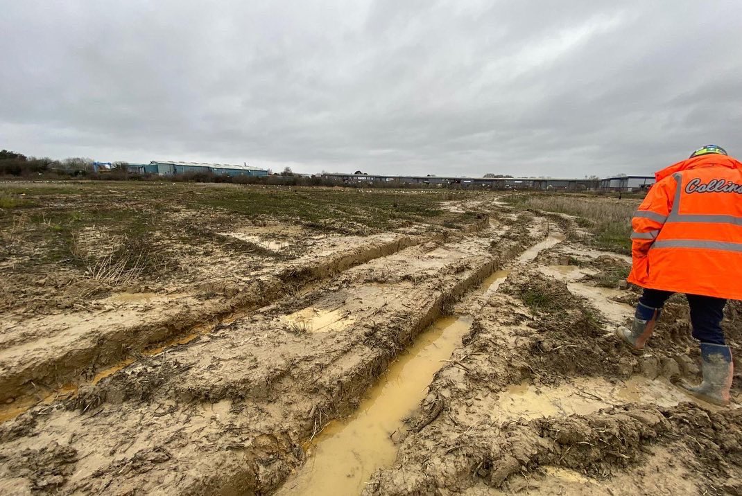 EnviroTrac_'s tweet photo. From start ——> To finish

Another job close to completion for a valued client in Poole. The job proved complicated from the get go due to the water held within the site. 
However, this was no match for our stabilisation team, working harmoniously with @Collins_Earth… (1/2) https://t.co/CopEWoZDLx