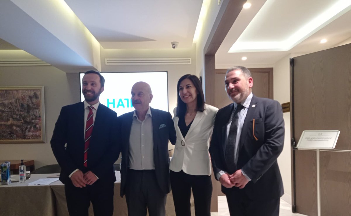 OlympiaAnast's tweet photo. Στην Ημερίδα της Hatta Association με θέμα Re-Ally #Tourism: The Hellenic and European Travel Agents Initiative, με σημαντικούς εκπρόσωπους του τουρισμού της Ευρώπης (#ECTAA, #WTAAA, #ANVR, #SETO) μεταξύ άλλων όπου και απηύθυνα χαιρετισμό. https://t.co/X0KtVZGbKc