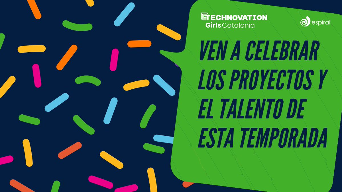 ¡Un espacio dedicado a las más jóvenes, a las/los mentores/as y el equipo de jurados!

<a href="/ciberespiral/">Asociación Espiral, Educación y Tecnología</a> ,como entidad embajadora del programa #TechnovationCAT, organiza el evento online de la final de la temporada.

🗓 28 de mayo ​​
🔜eventbrite.es/e/entradas-tec…
