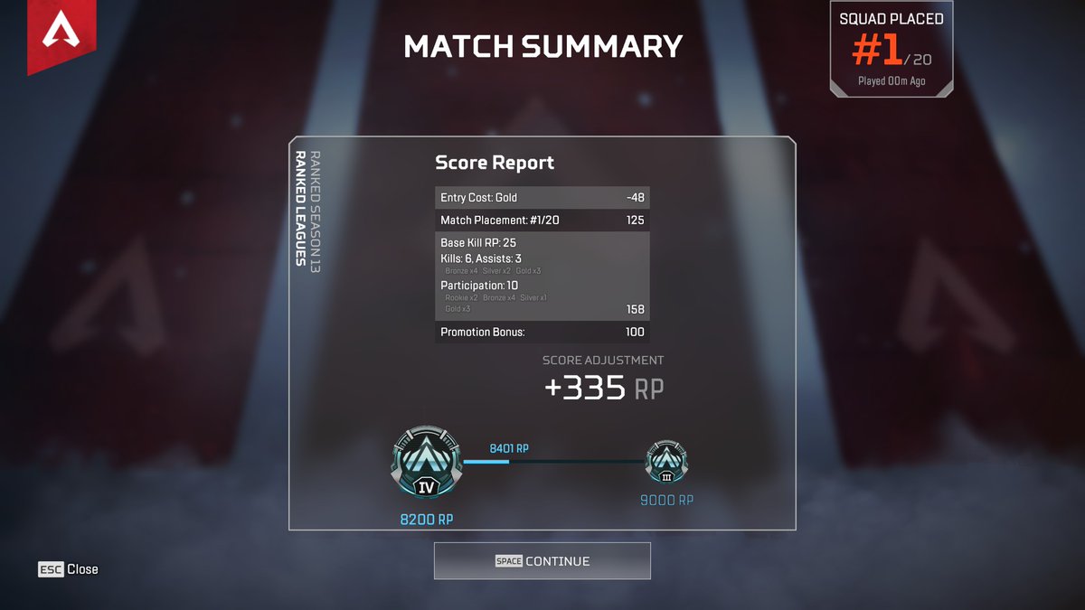 alphas_h's tweet image. 今シーズン難しい中、プレデター目指してます!

最後のマッチでキル稼いでプラチナ乗りましたあ
安置ムーブかキルムーブか難しいところだなあ

次は金曜日！配信もしながら頑張ります(｀・ω・´)

皆様、今日も一日お疲れさまでした✨
明日もがんばろー💪