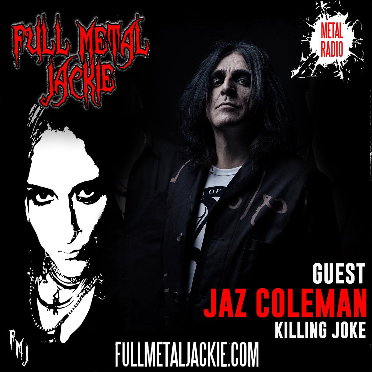 #JazColeman guests on the @FullMetalJackie radio show this weekend! Find a station airing/streaming the show: bit.ly/3wbJySg
