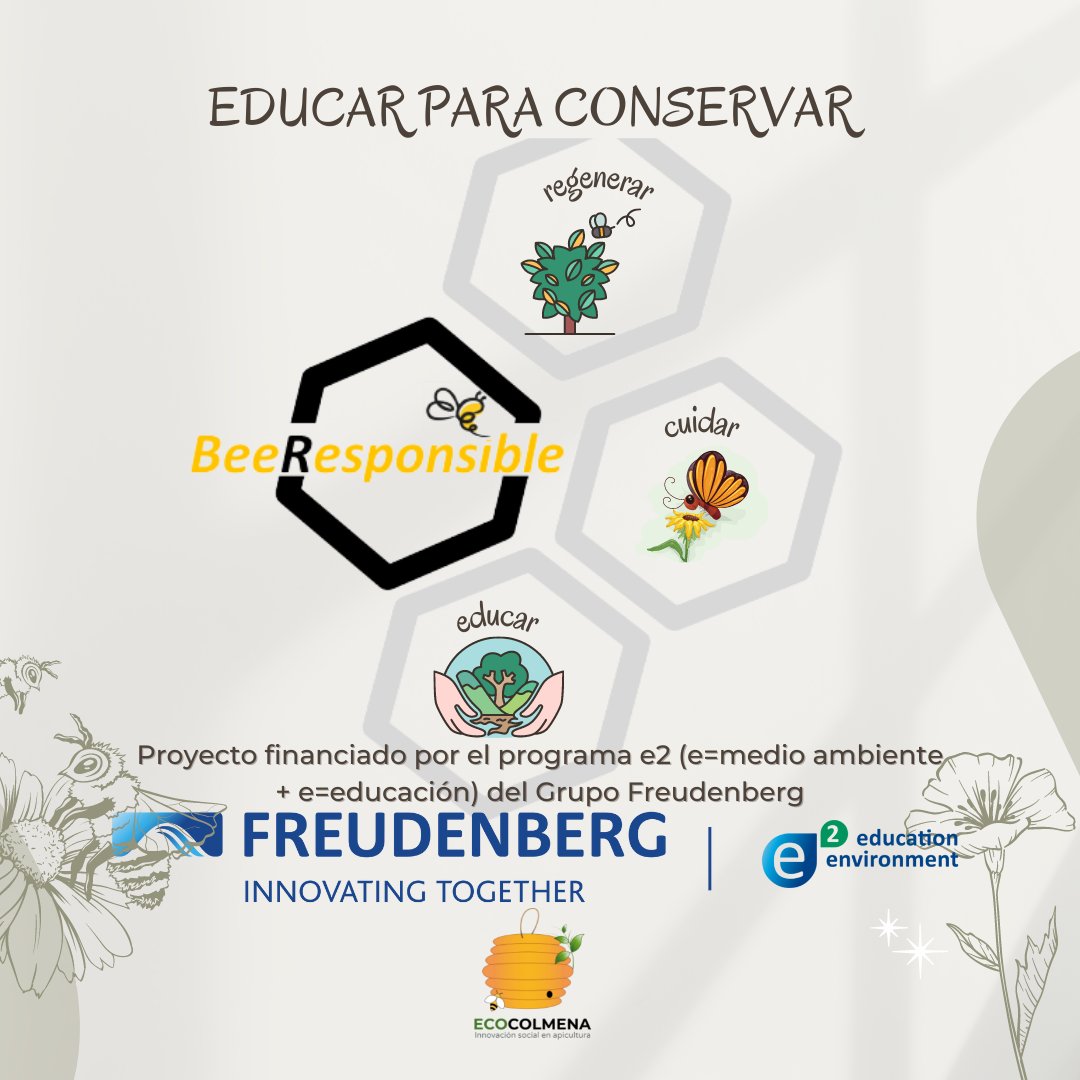 ecocolmena's tweet photo. Ecocolmena ha recibido donaciones del Grupo Freudenberg para provocar e inspirar acciones que ayuden a las personas a cuidar los #ecosistemas donde viven las #abejas y #polinizadores silvestres.
#beeresponsible #naturaleza #conservación #medioambiente #ecologia #biodiversidad https://t.co/qy9F8qJawm