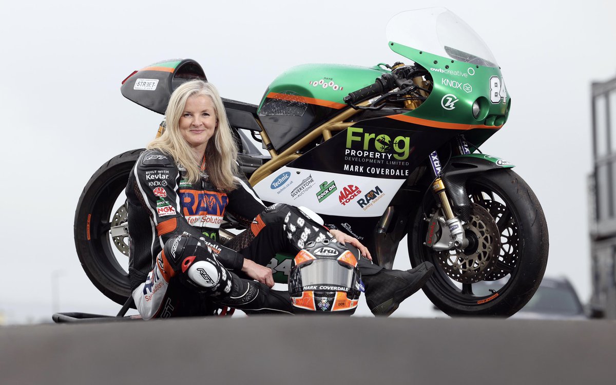 MariaCostello's tweet photo. Road racing is back! The @Northwest is underway this week! 
Live coverage is on @BBCSPORTNI 

What do you think of the new livery? 

HUGE THANKS to all my sponsors &amp; supporters &amp; Irish team members for making this possible! 

#northwest200 

Thanks to @sdbikephoto for the 📷 https://t.co/YWTJ4jyQfe